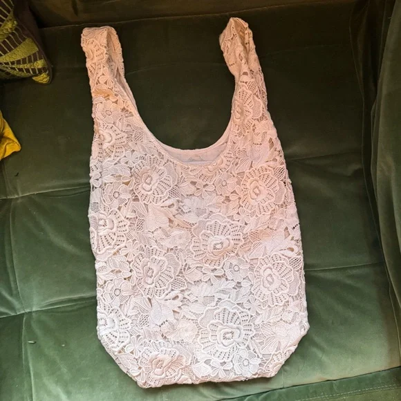 Magda Butrym for H&M Elegant Cream Lace Tote - Picture 7 of 7